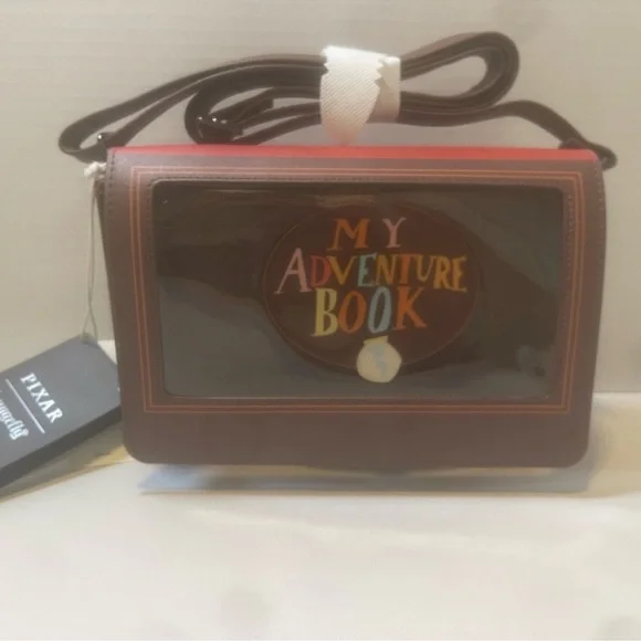 Loungefly Disney Pixar Up Adventure Book Pin Display Crossbody Bag - Picture 6 of 7